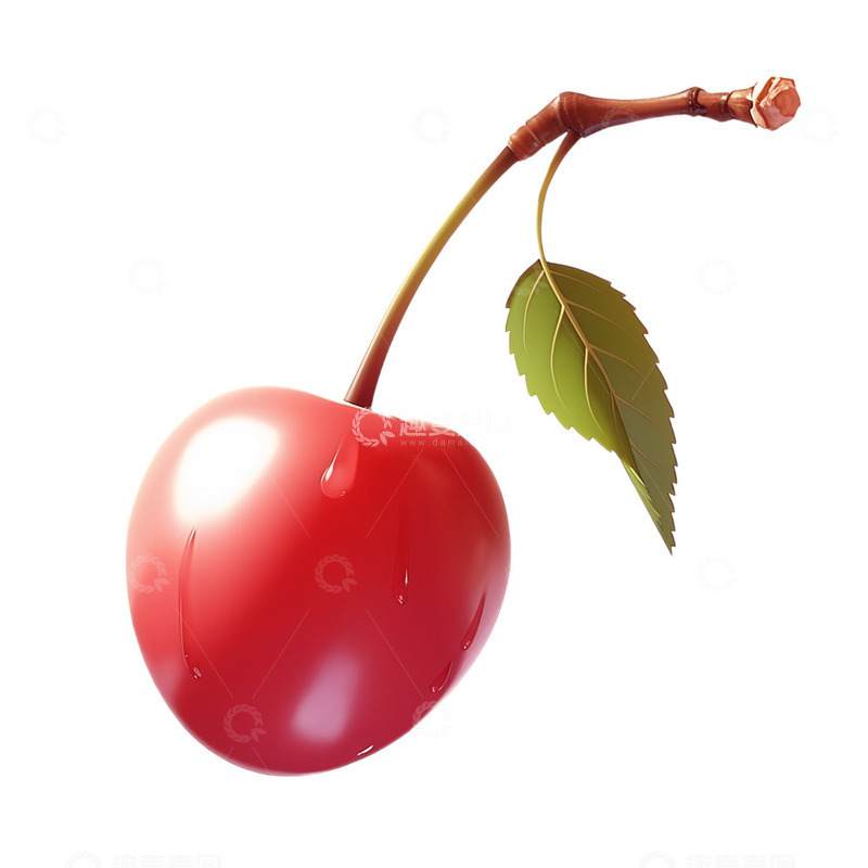 高清大图下载【趣麦麦图】3D风格樱桃