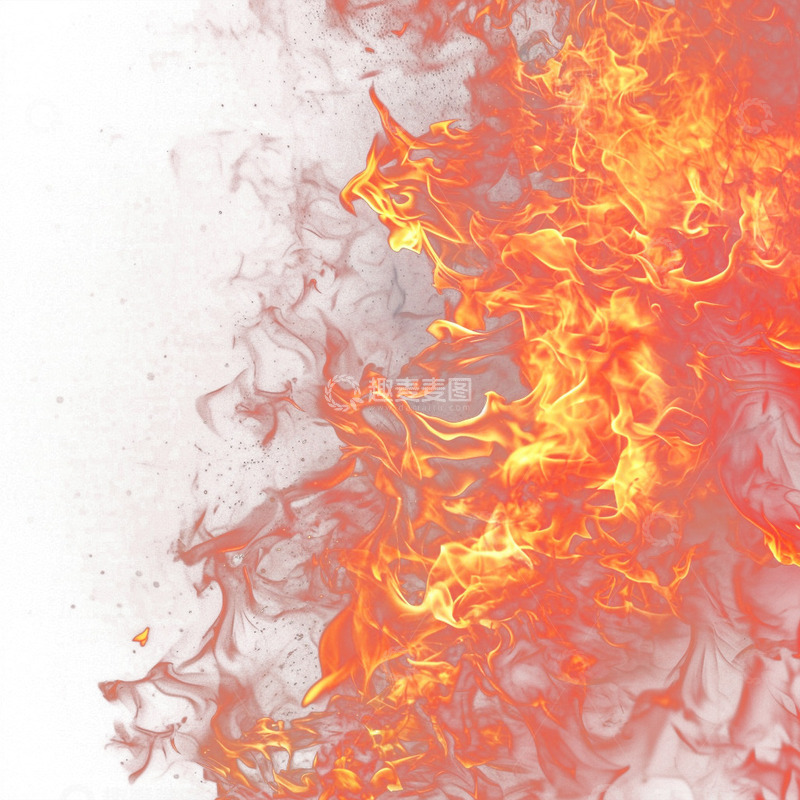 高清大图下载【趣麦麦图】透明的火焰背景