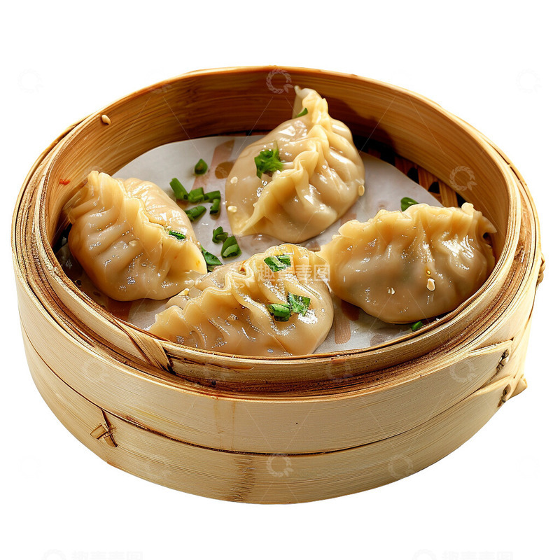 高清大图下载【趣麦麦图】一笼小饺子免扣