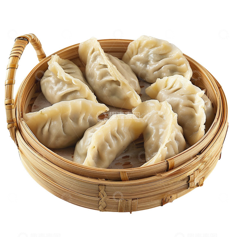高清大图下载【趣麦麦图】蒸笼饺子免扣
