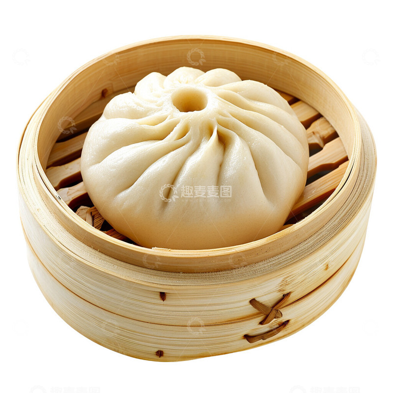 高清大图下载【趣麦麦图】一个蒸笼大包子