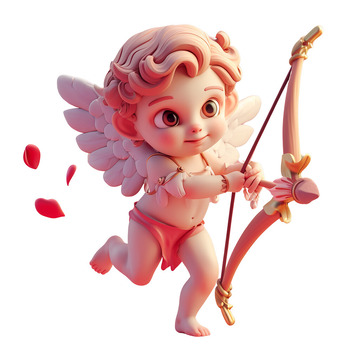 拿着弓箭的丘比特