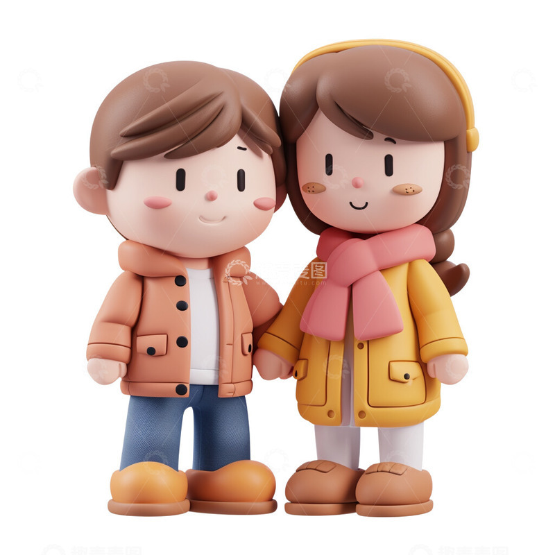 和谐恋爱的小情侣