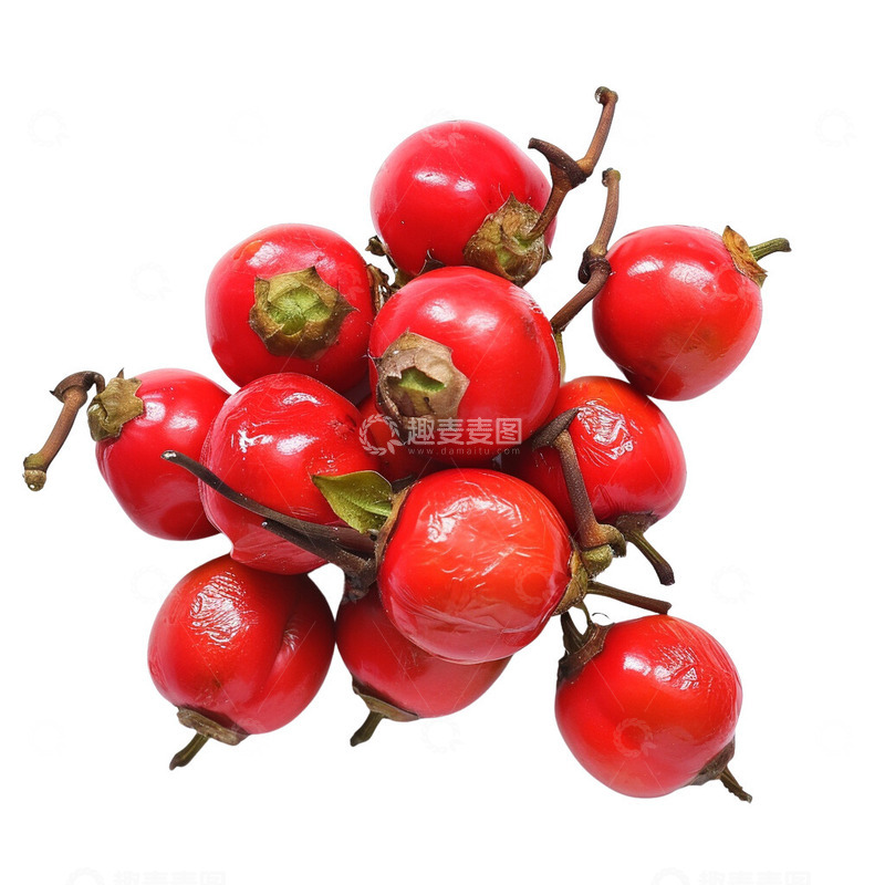 高清大图下载【趣麦麦图】红色的山楂免扣元素