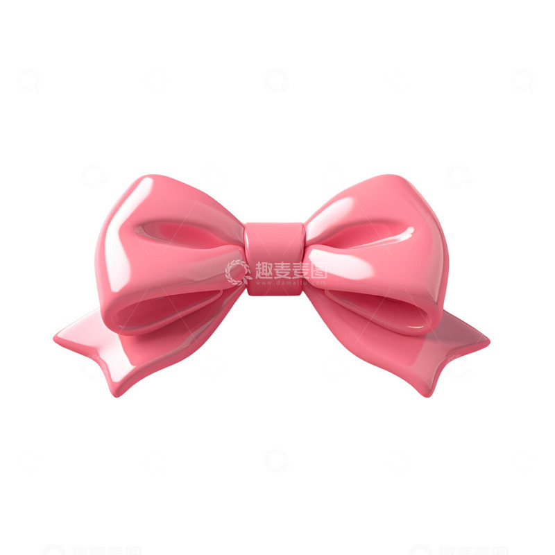 高清大图下载【趣麦麦图】3D风格立体蝴蝶结