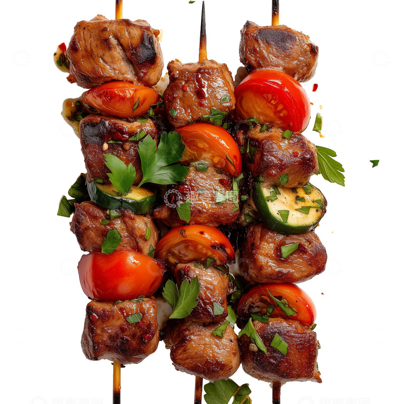 高清大图下载【趣麦麦图】美味烧烤烤肉羊肉串美食