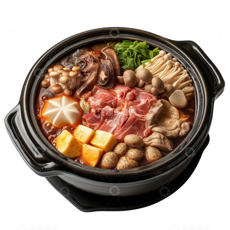 高清大图下载【趣麦麦图】冬日火锅鸳鸯锅牛肚重庆火锅
