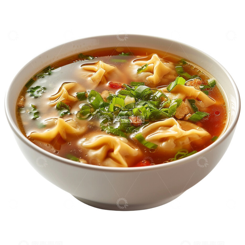 高清大图下载【趣麦麦图】一大碗抄手馄饨照片