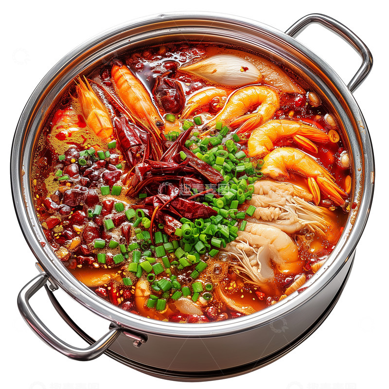 高清大图下载【趣麦麦图】冬日火锅鸳鸯锅牛肚火锅