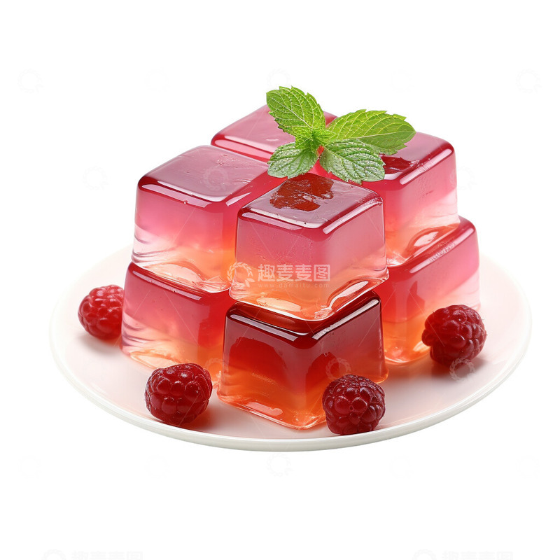 高清大图下载【趣麦麦图】美味的果冻红莓果冻