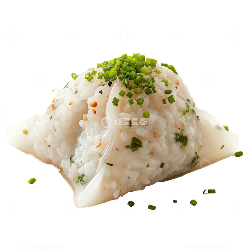 高清大图下载【趣麦麦图】早餐美食饭团夹心葱