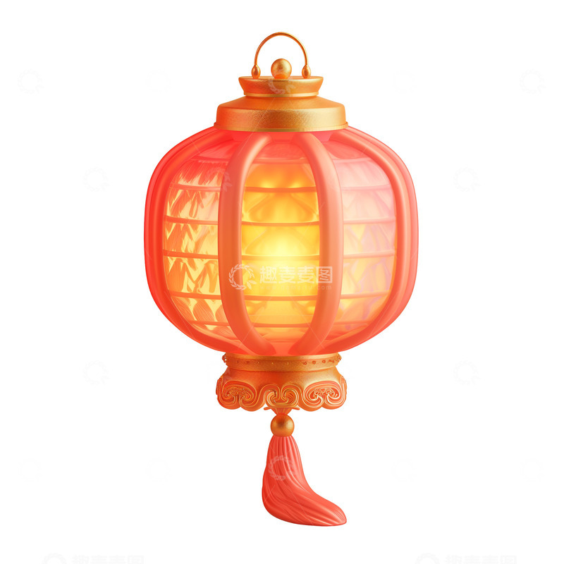 高清大图下载【趣麦麦图】3D精致中国风古风灯笼元素