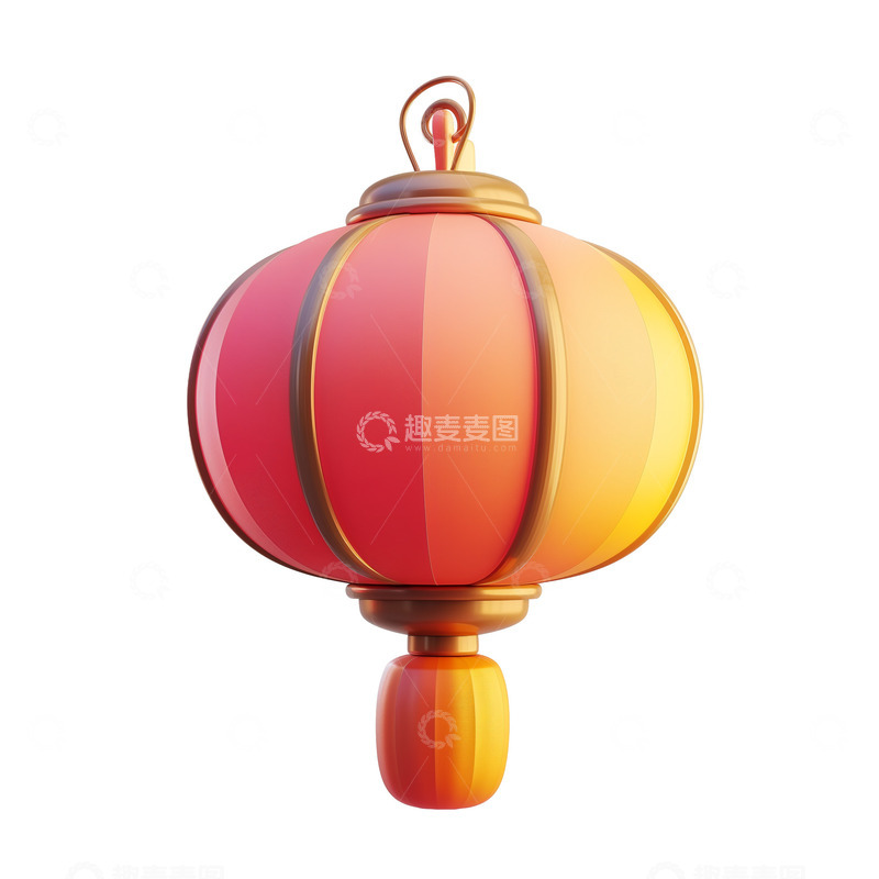 高清大图下载【趣麦麦图】3D灯笼中国风古风建筑建模元素