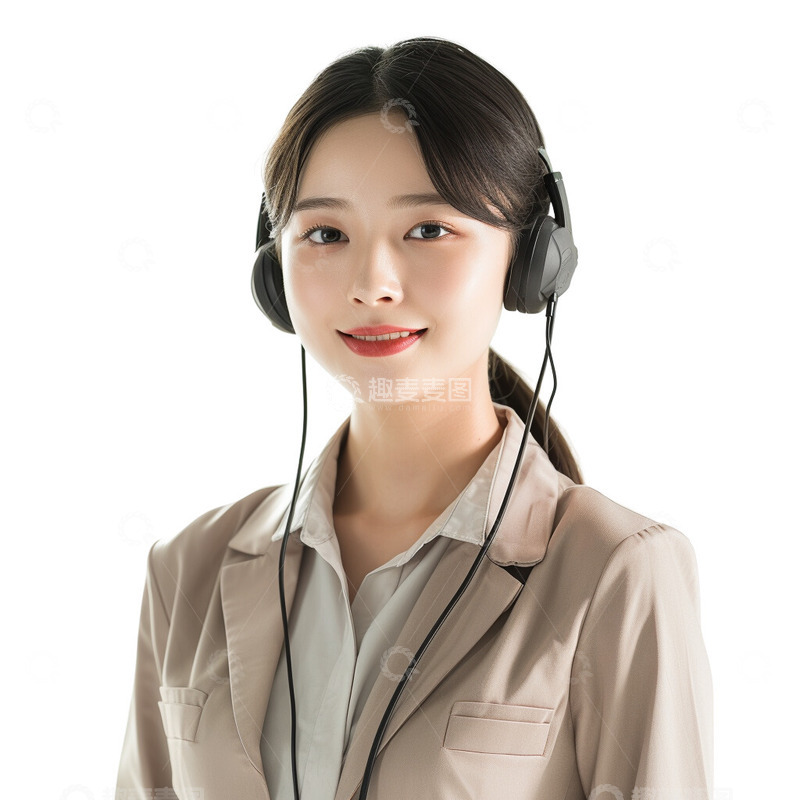 高清大图下载【趣麦麦图】女性客服头像4
