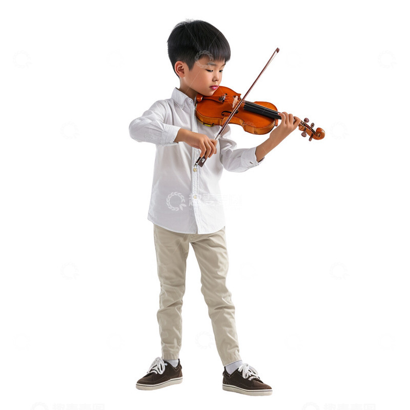 高清大图下载【趣麦麦图】拉小提琴的男士