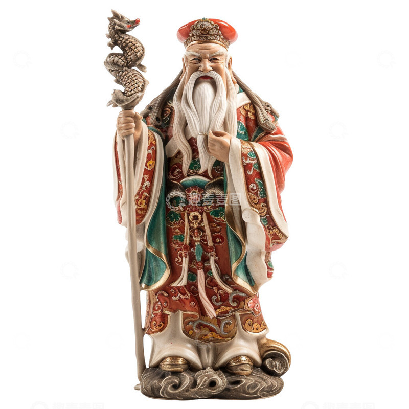 高清大图下载【趣麦麦图】福星中国神仙雕像