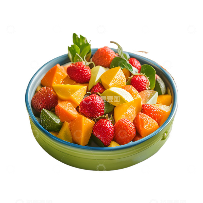 源文件下载【趣麦麦图】水果果盘沙拉元素