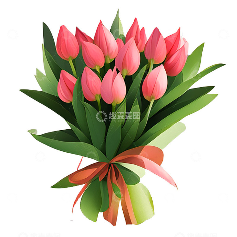 高清大图下载【趣麦麦图】鲜花花束郁金香