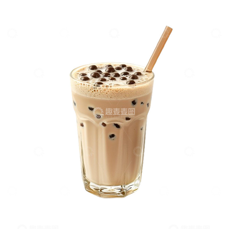 高清大图下载【趣麦麦图】珍珠奶油热饮