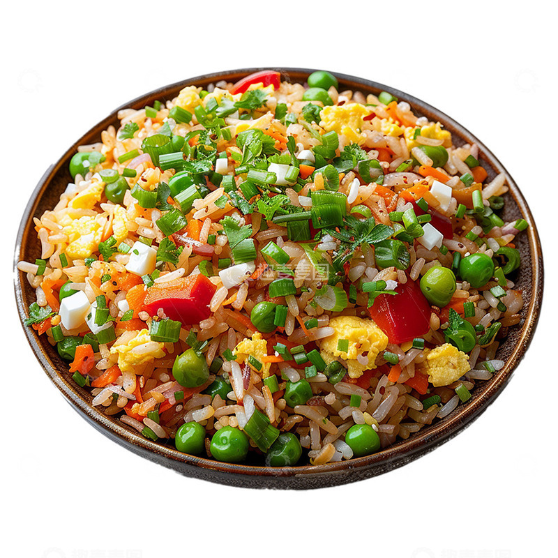 源文件下载【趣麦麦图】扬州炒饭写实素材