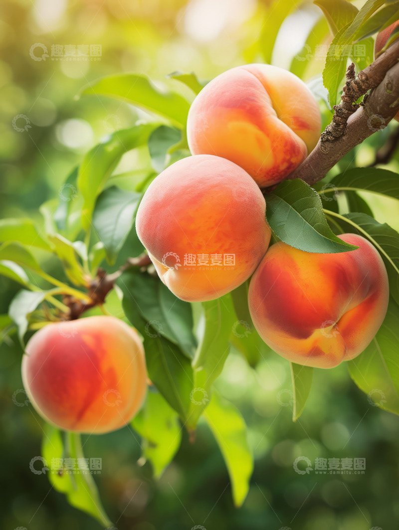 高清大图下载【趣麦麦图】清新粉色水蜜桃汁海报设计