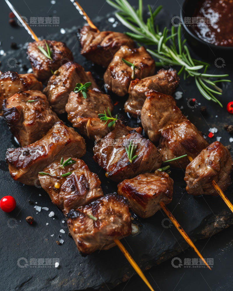 高清大图下载【趣麦麦图】烧烤宣传单背景素材