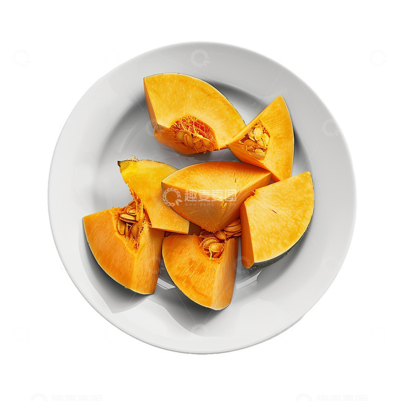 高清大图下载【趣麦麦图】南瓜块写实元素