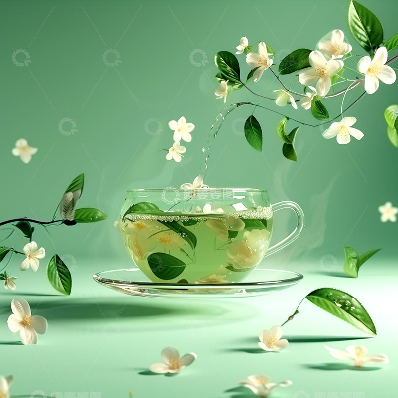 高清大图下载【趣麦麦图】早春新茶春茶文化