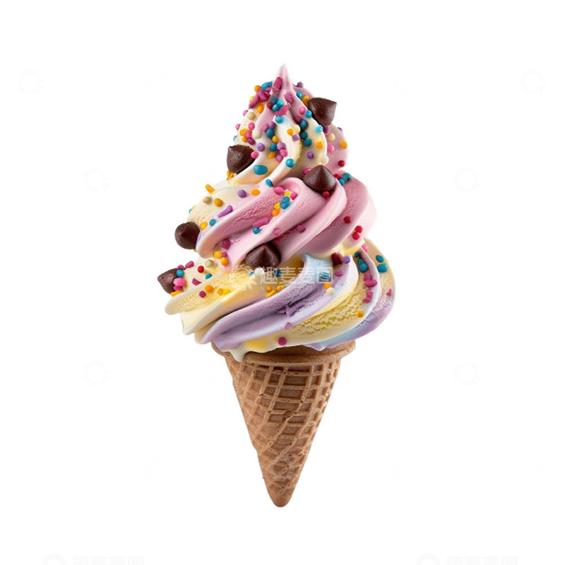高清大图下载【趣麦麦图】巧克力味雪糕筒