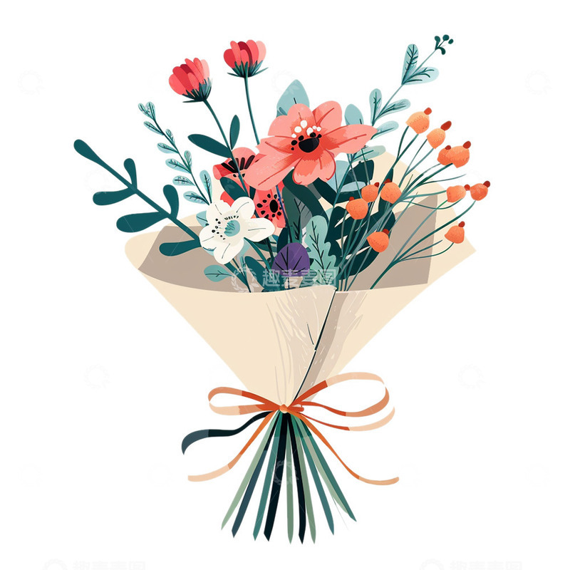 高清大图下载【趣麦麦图】情人节鲜花花束