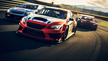 赛车运动比赛光影效果