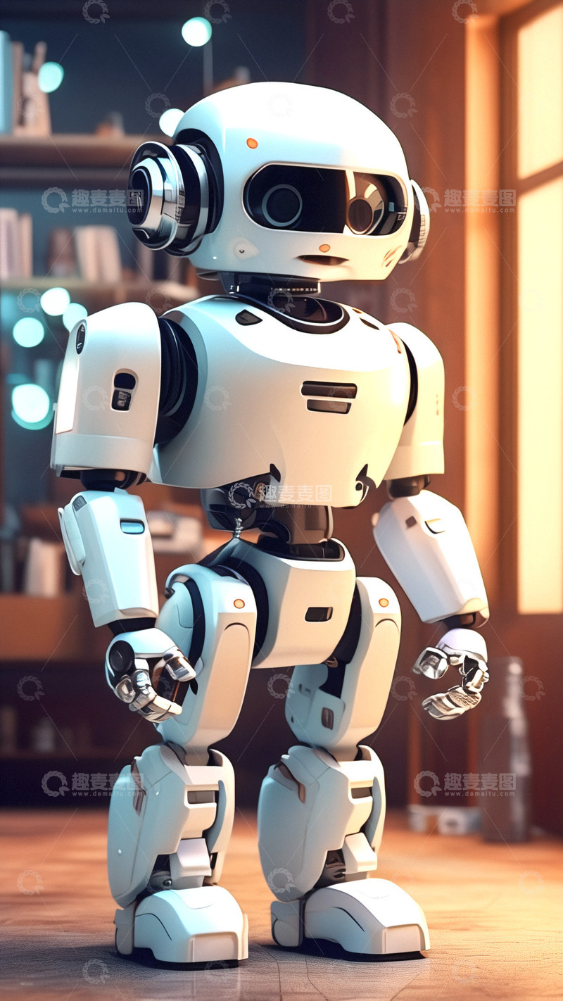 高清大图下载【趣麦麦图】未来机器人管家