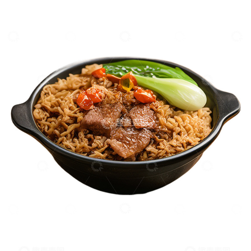 高清大图下载【趣麦麦图】牛肉青菜炒饭