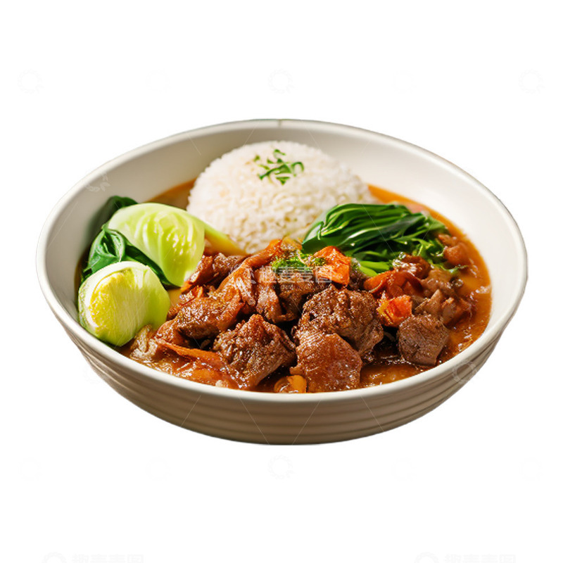 高清大图下载【趣麦麦图】沙县特色盖浇饭