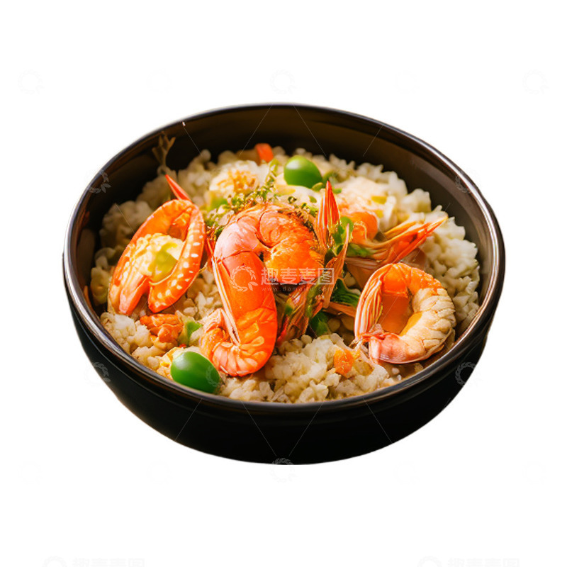高清大图下载【趣麦麦图】美食海鲜炒饭