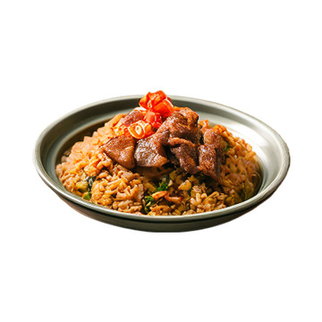 写实火腿炒米饭素材