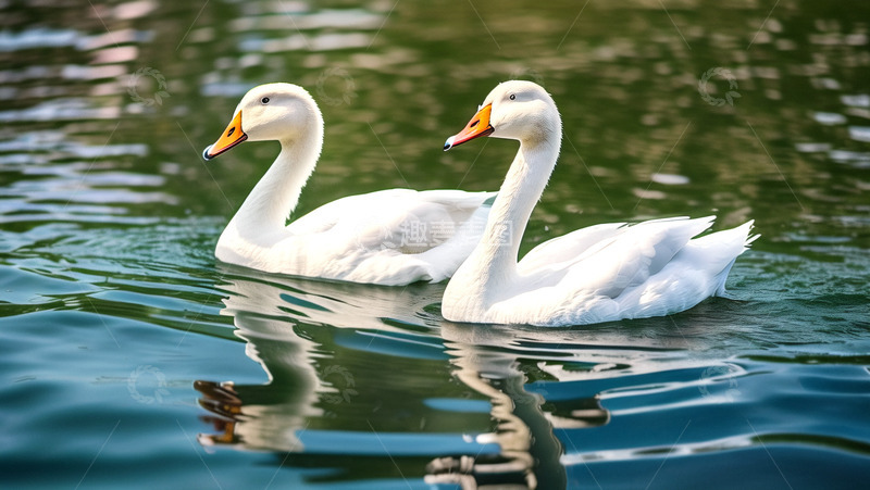 高清大图下载【趣麦麦图】春江水暖鸭先知