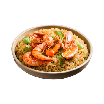 美食海鲜炒米饭