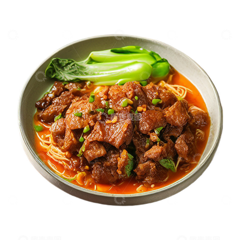 高清大图下载【趣麦麦图】鸡肉青菜烩面