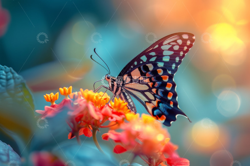 高清大图下载【趣麦麦图】舞动的蝴蝶背景