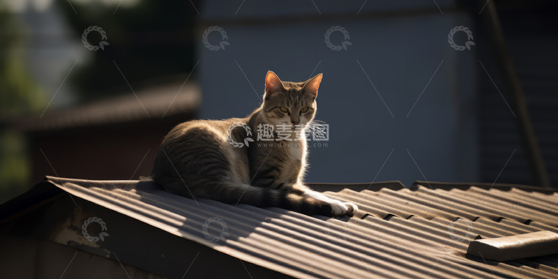 高清大图下载【趣麦麦图】晒太阳的猫咪