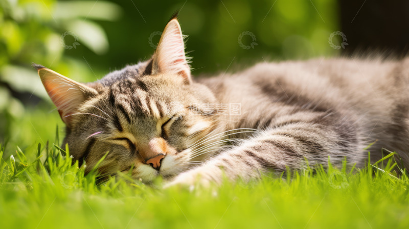 高清大图下载【趣麦麦图】可爱睡觉的猫咪