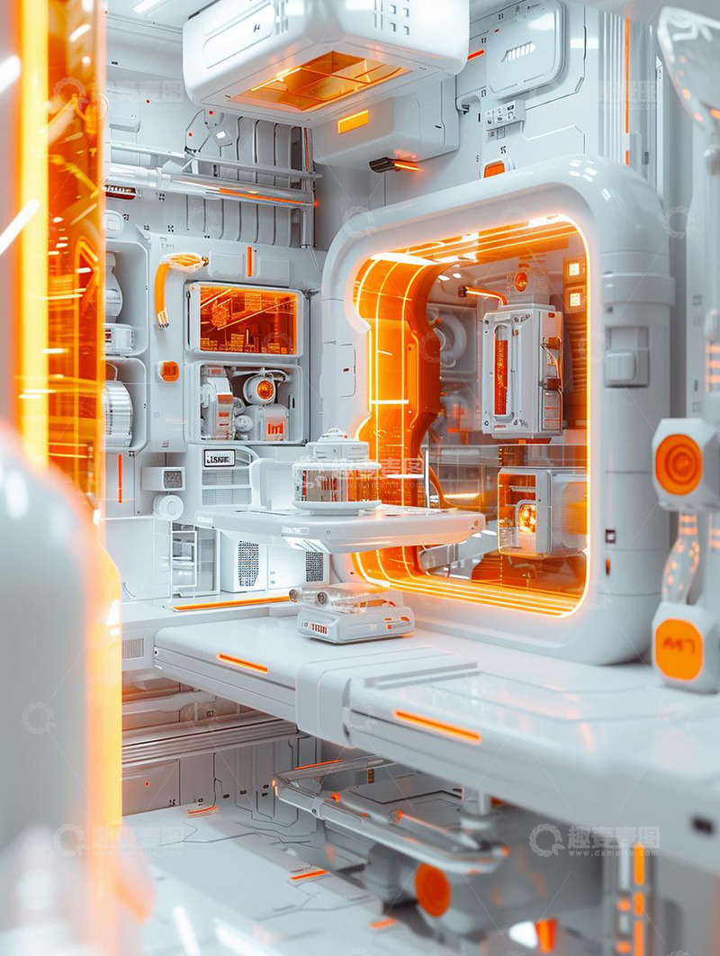 高清大图下载【趣麦麦图】工业技术玻璃透明工具间