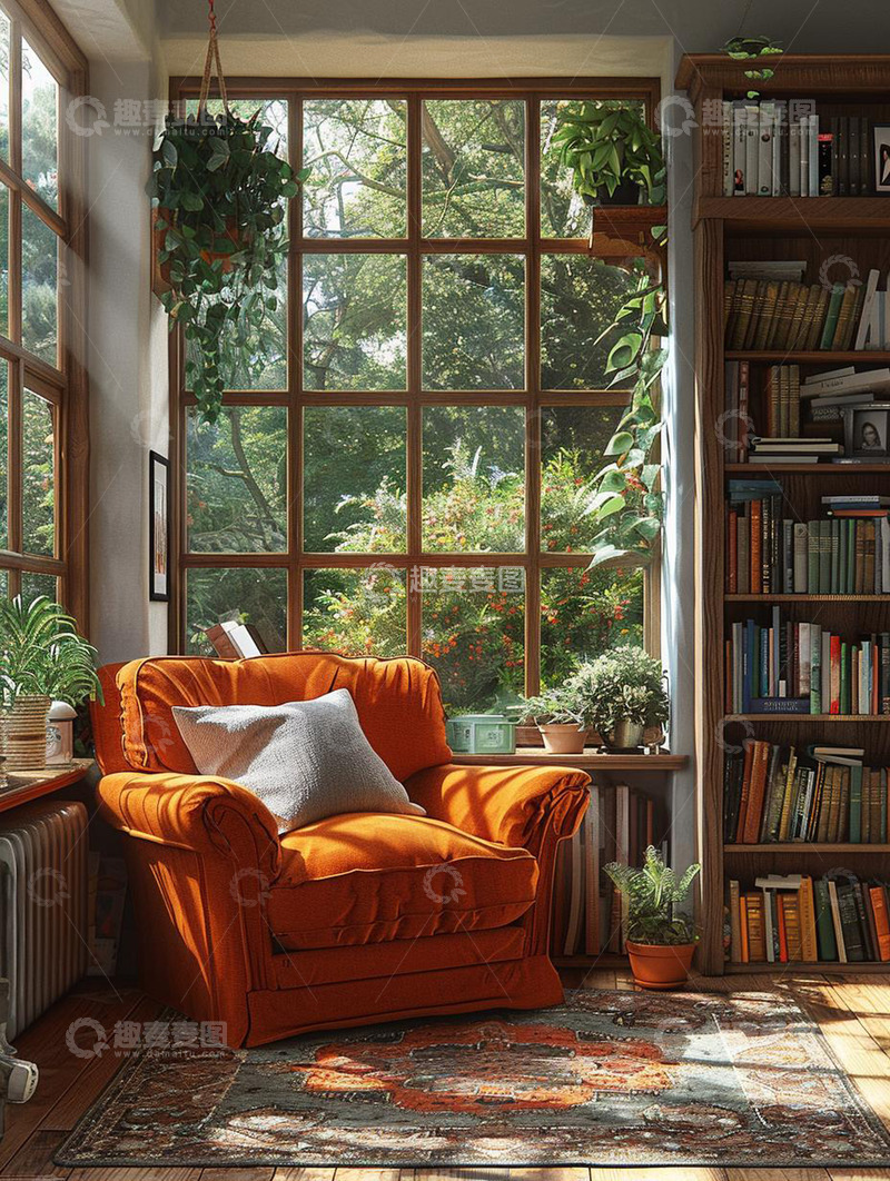高清大图下载【趣麦麦图】客厅清晨阳光明媚家居