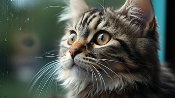 猫咪侧脸背景
