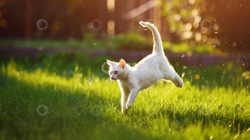 高清大图下载【趣麦麦图】可爱橘猫背景