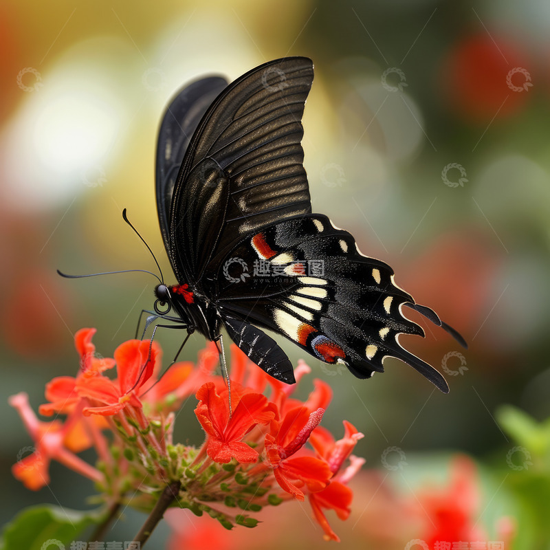 高清大图下载【趣麦麦图】五彩斑斓的蝴蝶花海