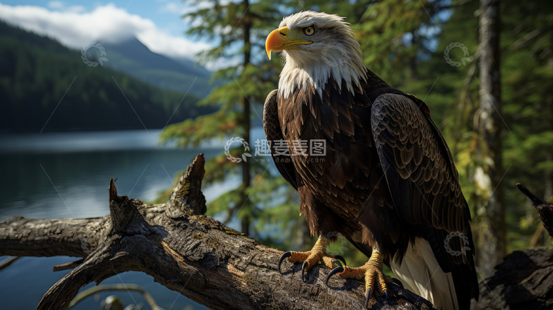 高清大图下载【趣麦麦图】霸气犀利的老鹰