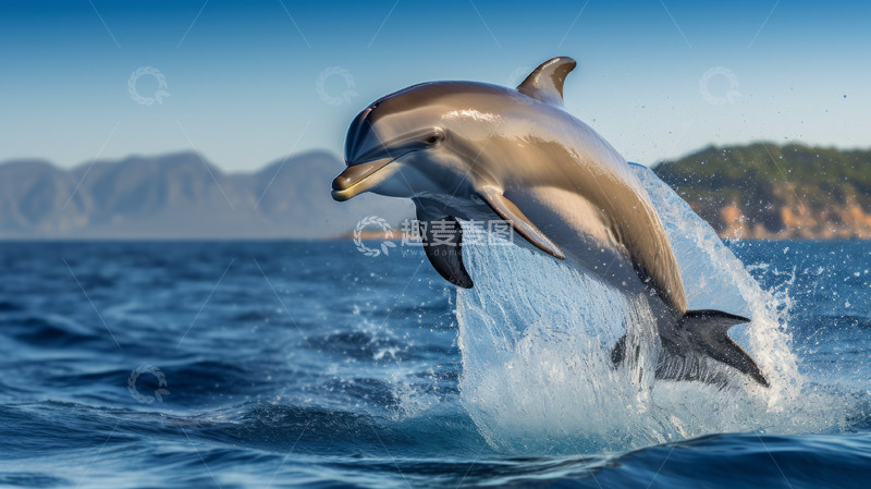 高清大图下载【趣麦麦图】海豚动物水下海洋