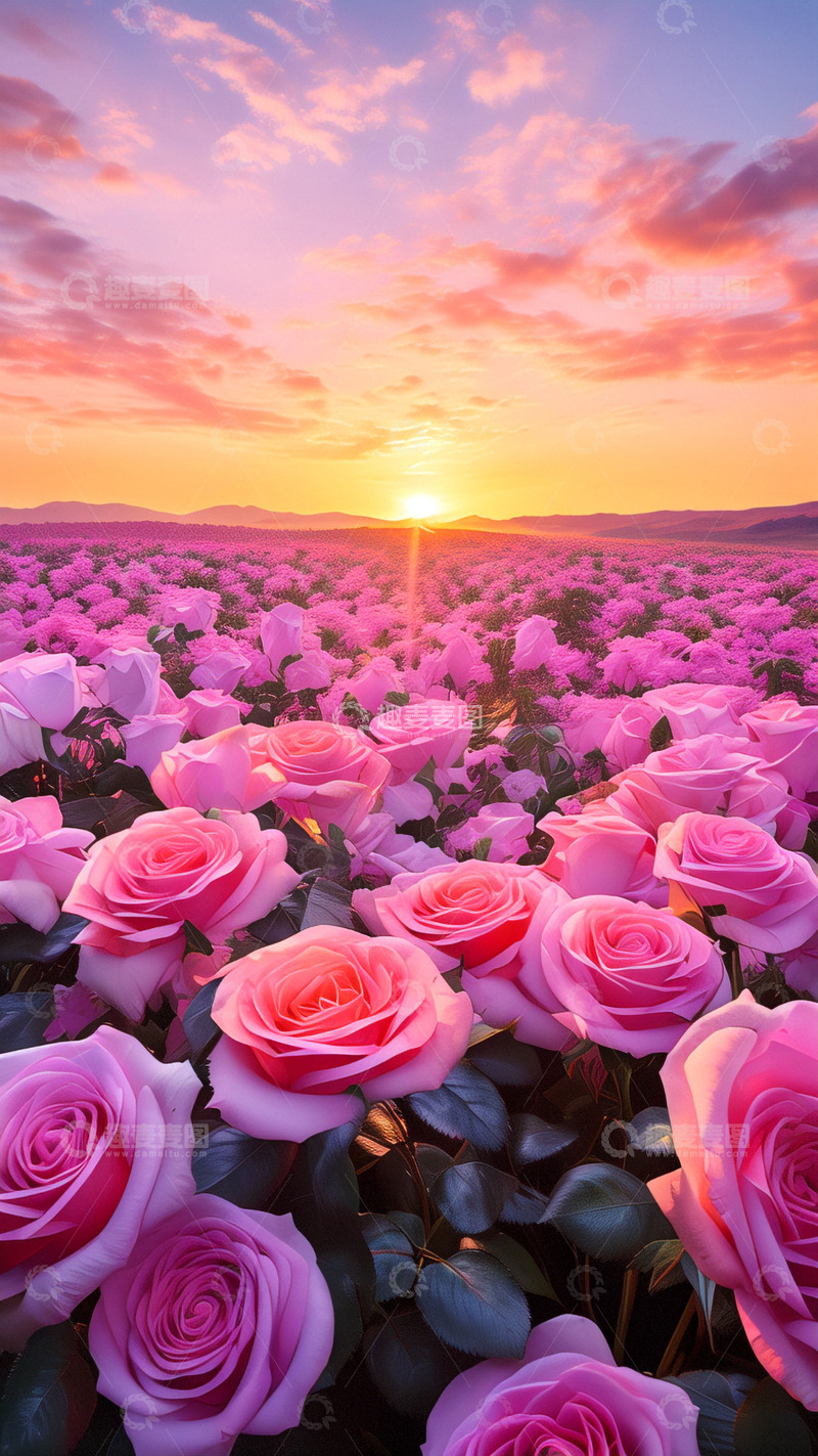 高清大图下载【趣麦麦图】情人节粉色浪漫背景